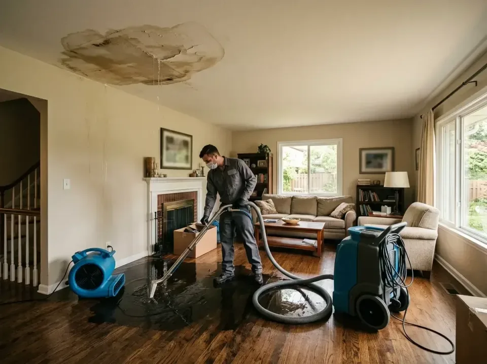 attic-pipe-burst-ceiling-drip-008 — frequently asked questions, Water Damage Restoration & Carpet Care in Lake Geneva, WI